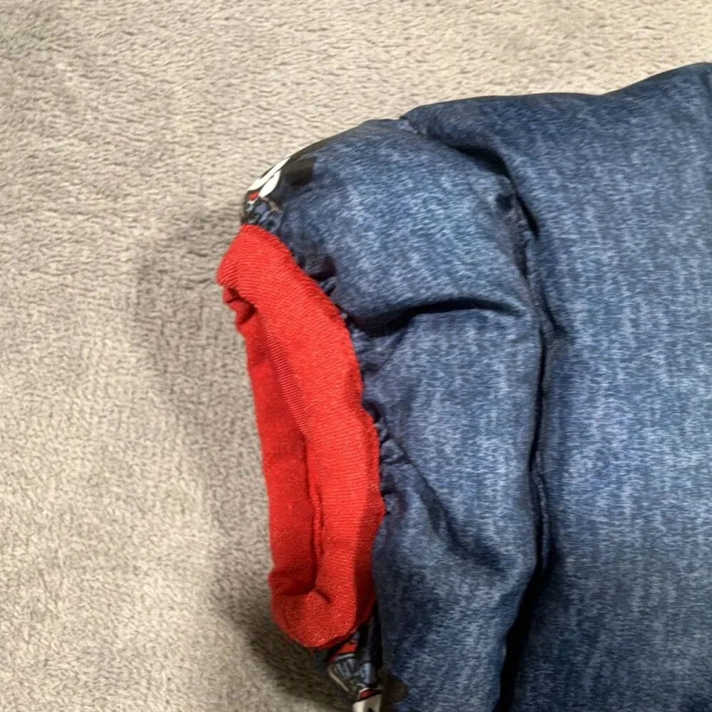 Baby Gap Disney baby Mickey Mouse Hooded Full Zip Puffer Jacket Blue/Red 0-3M.